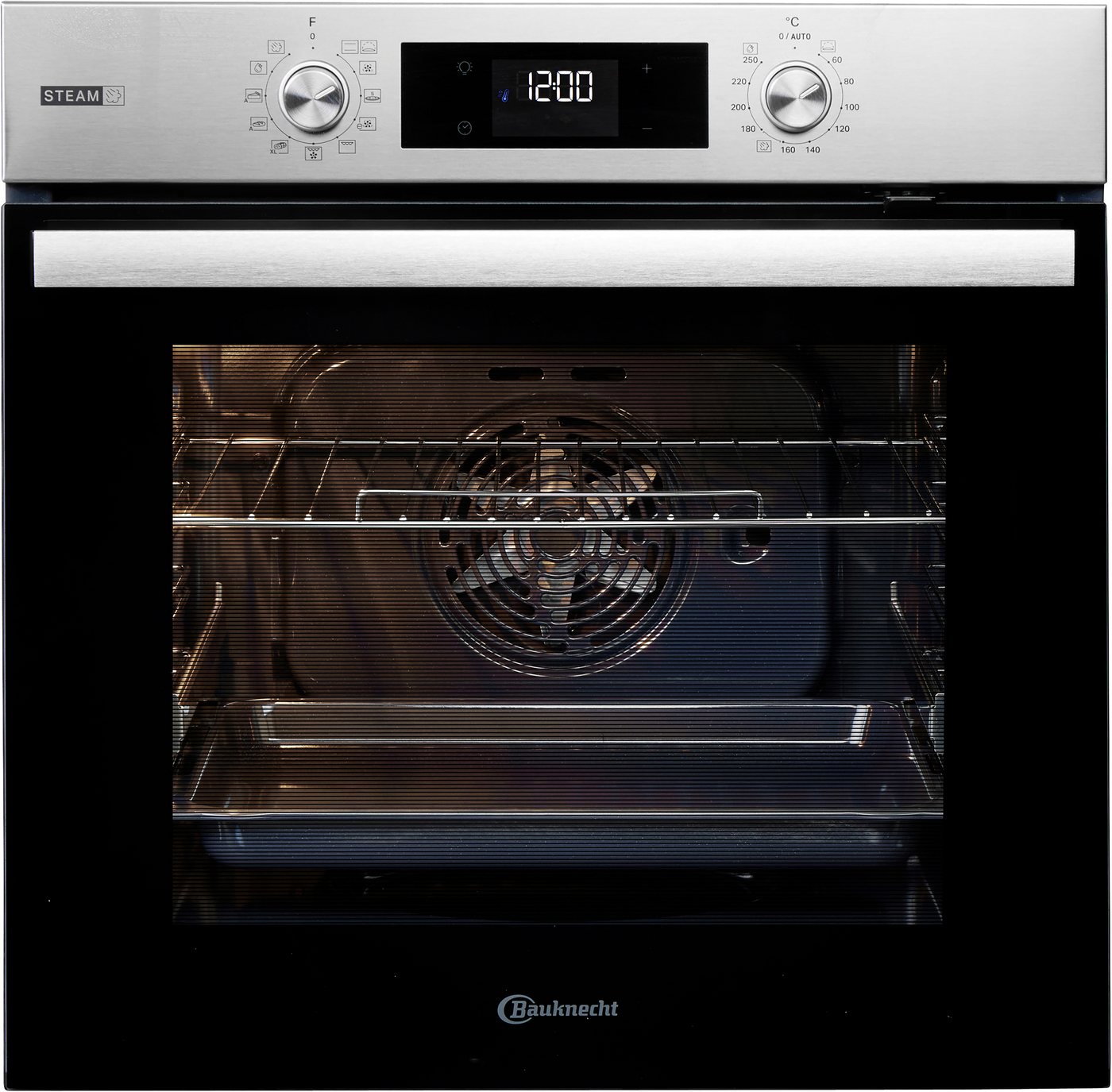 BAUKNECHT Backofen-Set BAKO 780 Steam IND IN, mit 1-fach-Teleskopauszug, Hydrolyse, GentleSteam – für ein saftiges Inneres und ein knuspriges Äußeres Bild 4