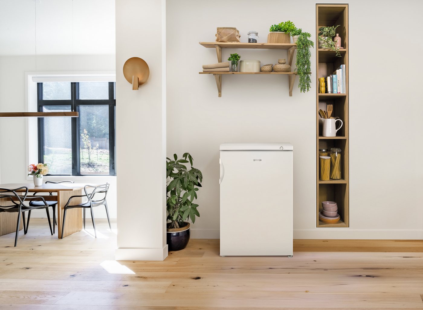 GORENJE Table Top Kühlschrank RB49CPW, 84,5 cm hoch, 56 cm breit, Energieeffizienzklasse C