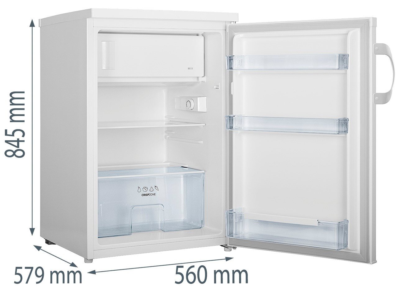 GORENJE Table Top Kühlschrank RB49CPW, 84,5 cm hoch, 56 cm breit, Energieeffizienzklasse C Bild 4