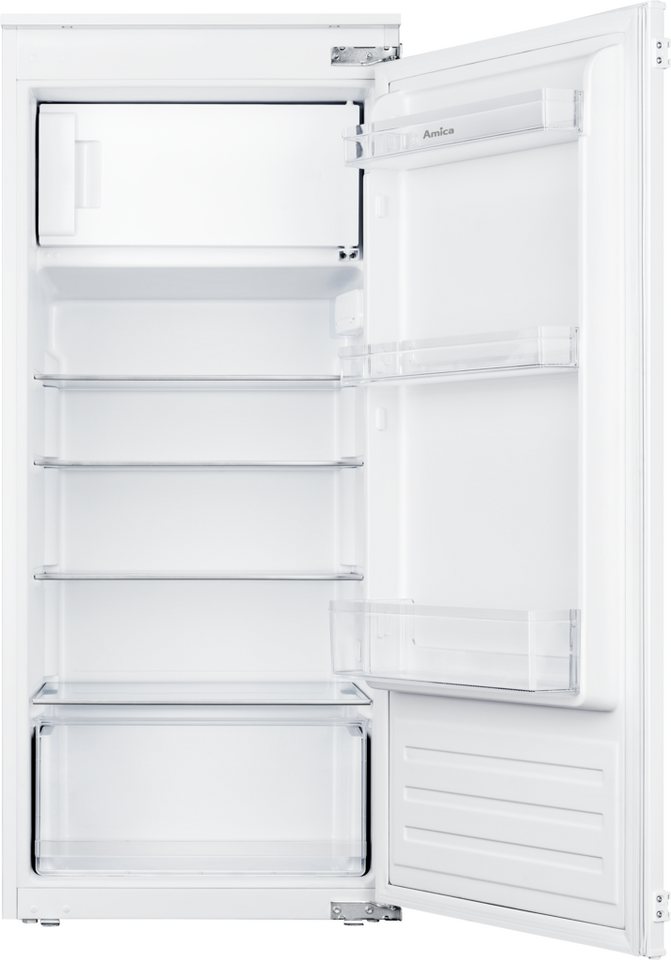 Amica Einbaukühlschrank EKS 16174/1, 122,1 cm hoch, 54 cm breit, Leiser Einbaukühlschrank für eine elegante Küche mit Extras