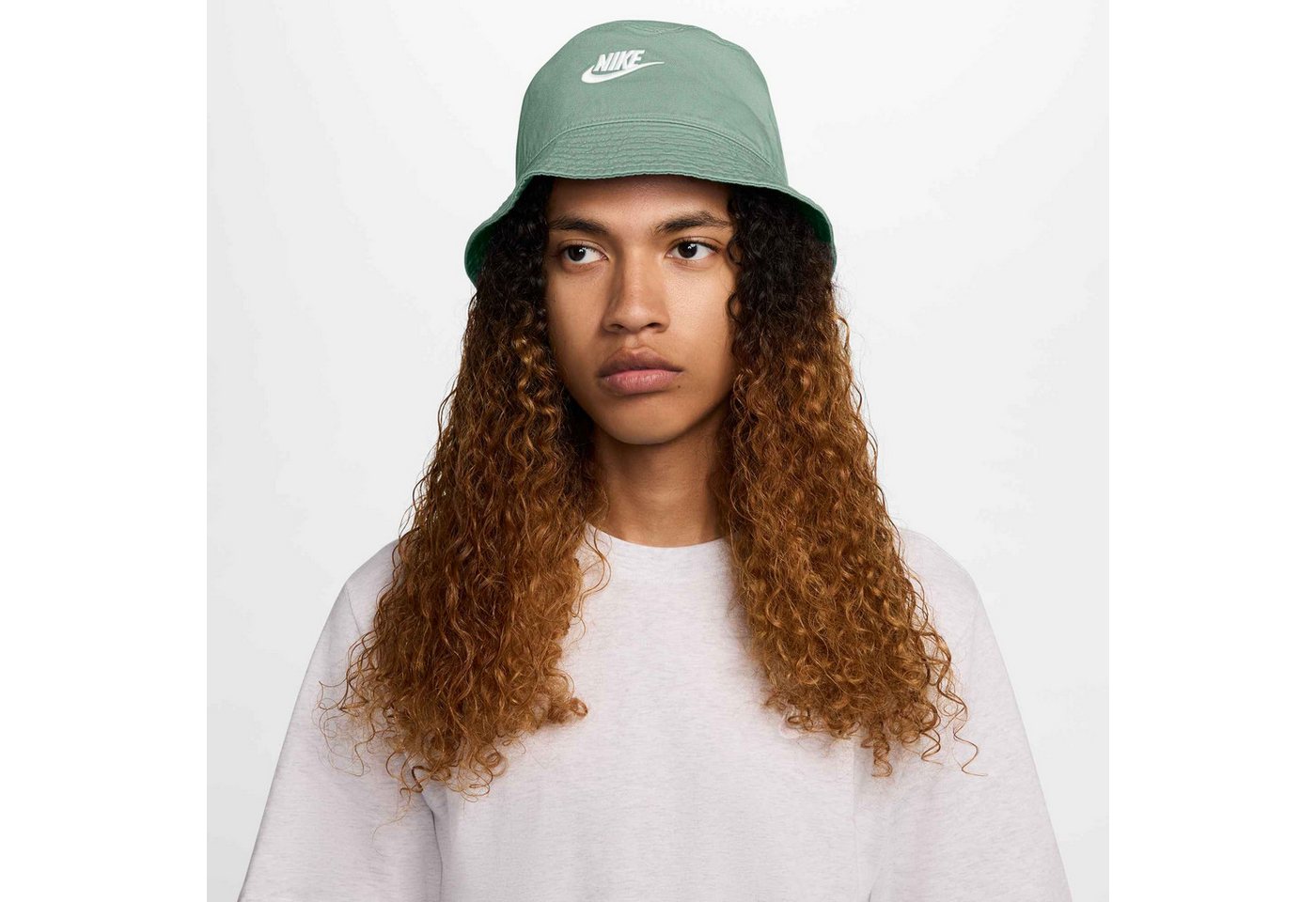 Nike Sportswear Fischerhut U NK APEX BUCKET SQ FUT WSH L mit gesticktem Futura-Logo, im Washed-Look, aus Baumwolle Bild 3