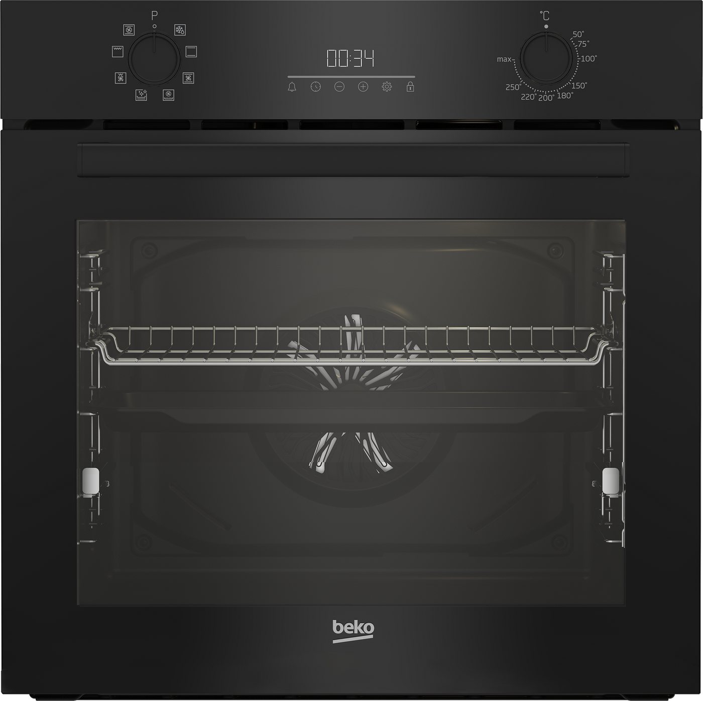 BEKO Backofen-Set BBSM11340B, mit 1-fach-Teleskopauszug, Gleichmäßige Heißluft für perfekte Ergebnisse dank Aeroperfect Bild 2