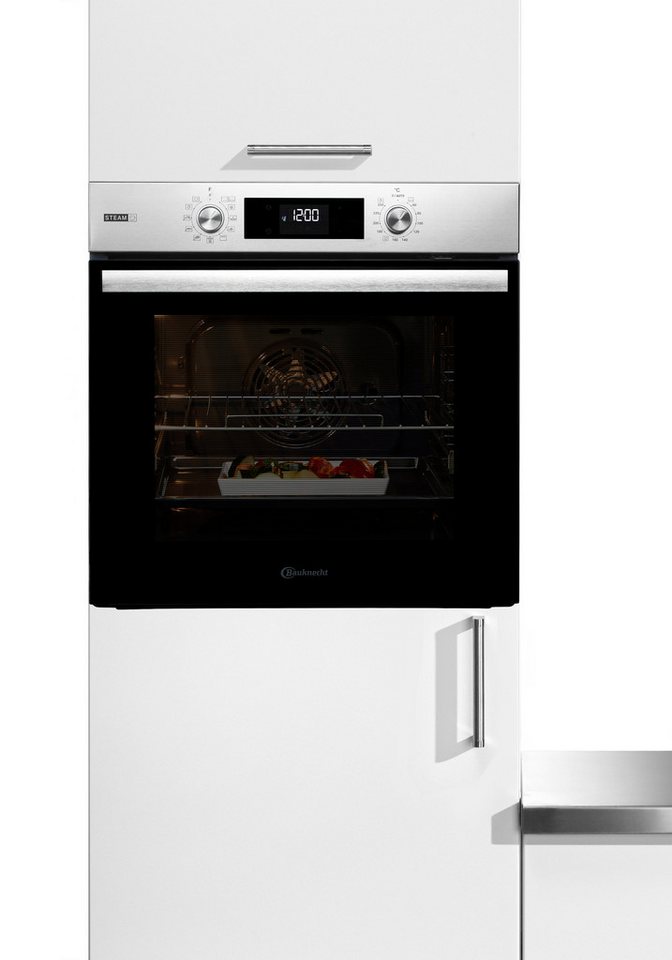 BAUKNECHT Backofen BBA2S85HU1, mit 1-fach-Teleskopauszug, GentleSteam – für ein saftiges Inneres und ein knuspriges Äußeres Bild 2