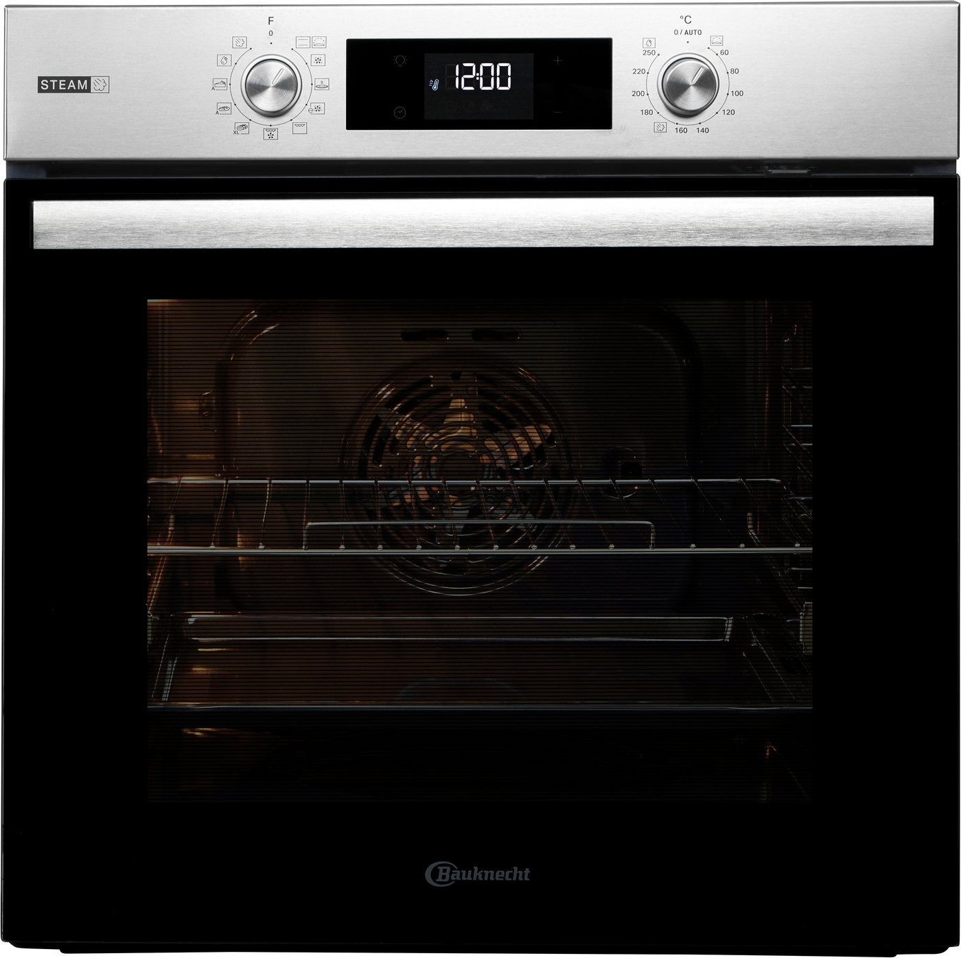 BAUKNECHT Backofen BBA2S85HU1, mit 1-fach-Teleskopauszug, GentleSteam – für ein saftiges Inneres und ein knuspriges Äußeres Bild 4