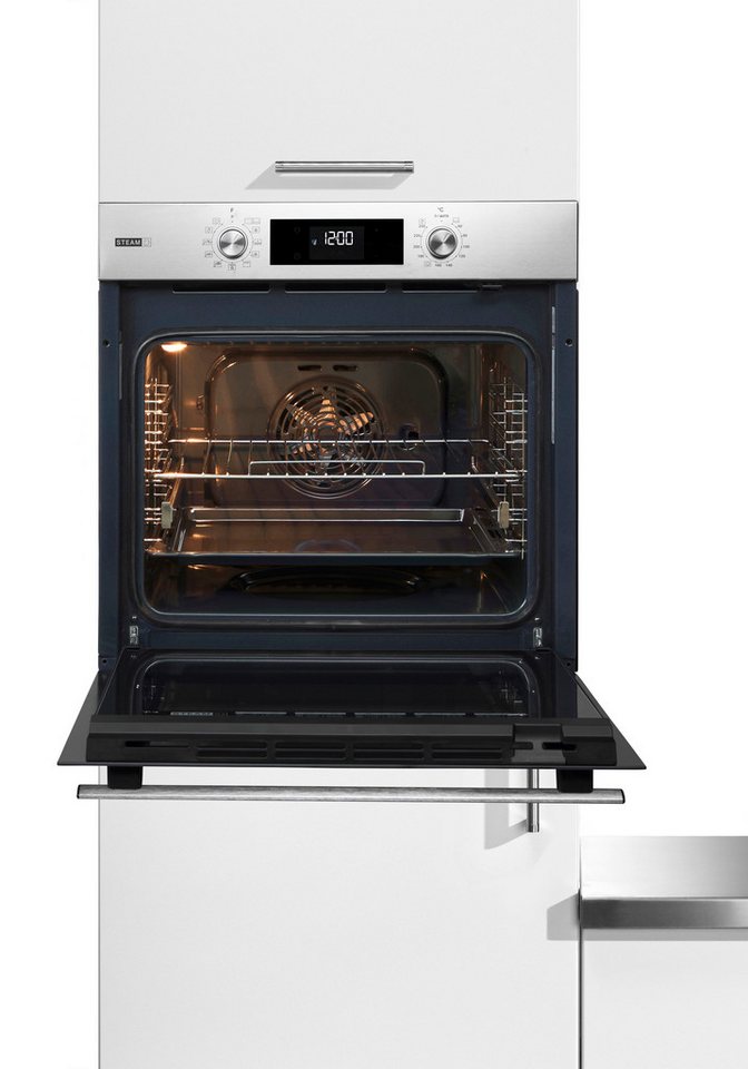 BAUKNECHT Backofen BBA2S85HU1, mit 1-fach-Teleskopauszug, GentleSteam – für ein saftiges Inneres und ein knuspriges Äußeres Bild 5
