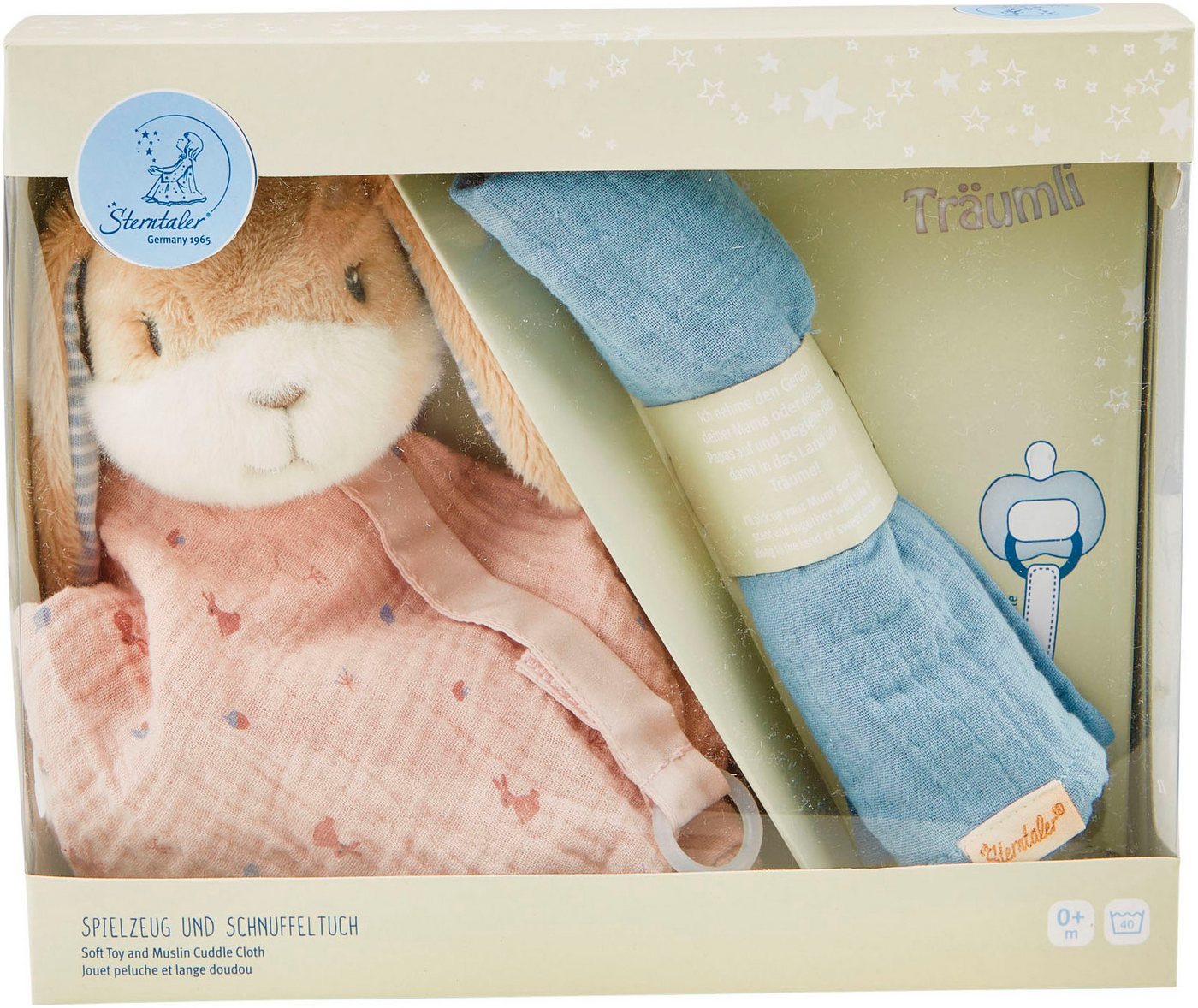 Sterntaler® Schmusetuch Träumli-Set Hase Hanni, (Set)