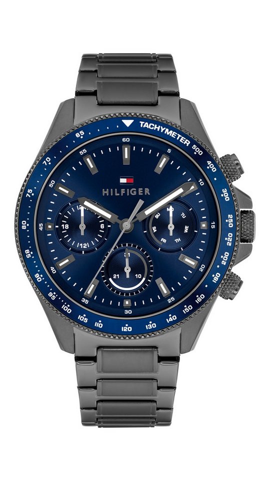 Tommy Hilfiger Multifunktionsuhr CLARK 1792212, Quarzuhr, Armbanduhr, Herrenuhr, Edelstahlarmband, analog Bild 2