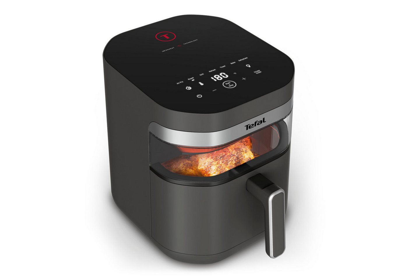 Tefal Heißluftfritteuse Easy Fry Infrared, ideal für 6-8 Personen, Infrarot-Technologie, 2020 W, 8 Programme, Sichtfenster, doppelte Heizelemente, EY832H Bild 5