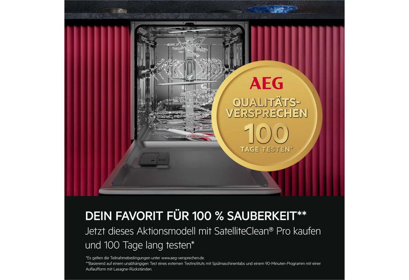 AEG vollintegrierbarer Geschirrspüler GI9200X2TC, 8,4 l, 14 Maßgedecke, Leise Spülmaschine 38 dB kraftvoll gegen Eingebranntes EEK A-10 % Bild 4