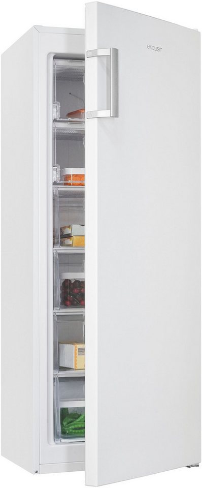 exquisit Gefrierschrank GS230-H-050C weiss, 144 cm hoch, 54 cm breit, Perfekt für Ihre Küche: flexibel, praktisch & klar strukturiert Bild 5