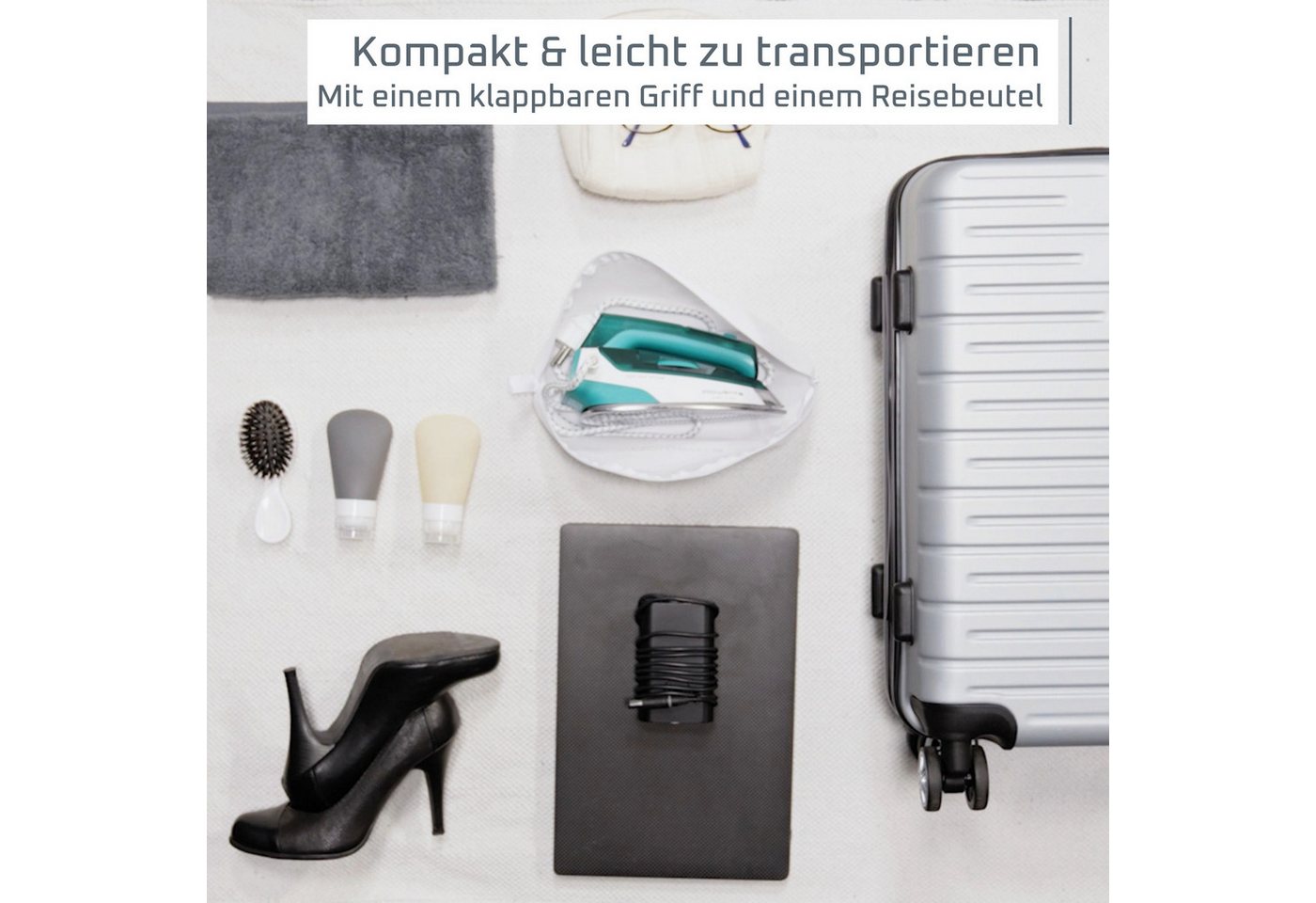 Rowenta Dampfbügeleisen First Class, 1000 W, klappbares Reiseformat, schnelles Aufheizen, Präzisionsbügelspitze Bild 4
