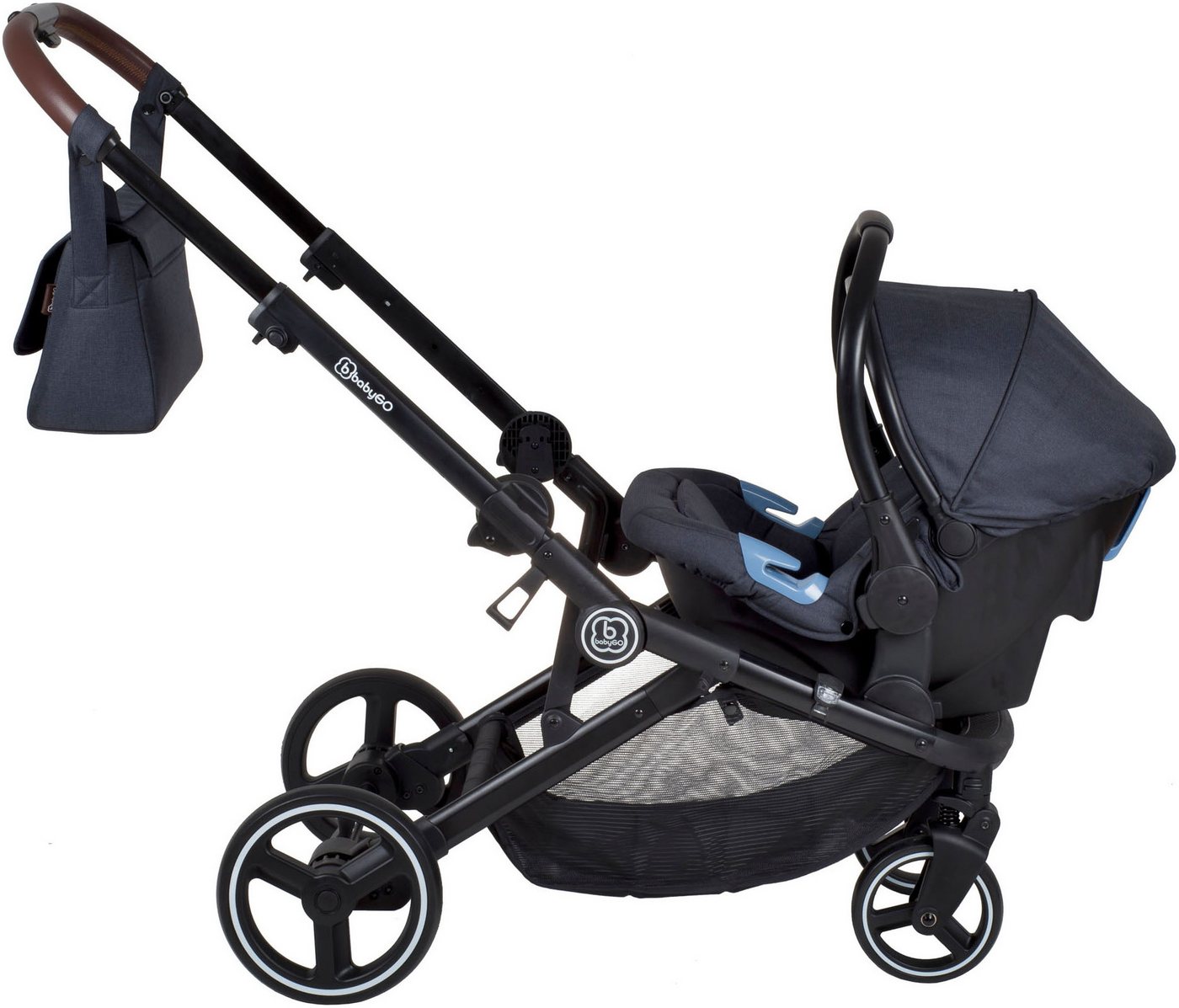 BabyGo Babyschale Twinner, ab: Geburt, ab: 40 cm, bis: 87 cm, (Set, 2-tlg)