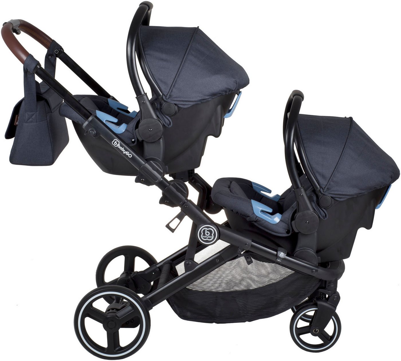 BabyGo Babyschale Twinner, ab: Geburt, ab: 40 cm, bis: 87 cm, (Set, 2-tlg) Bild 3