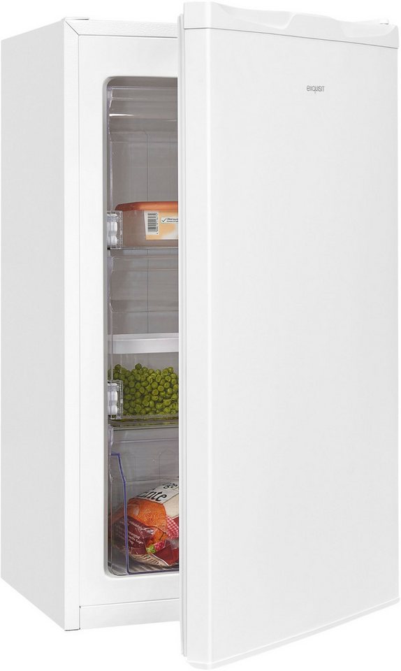 exquisit Gefrierschrank GS230-H-040E weiss, 142,6 cm hoch, 54,4 cm breit, Viel Platz, starke Gefrierleistung Bild 4