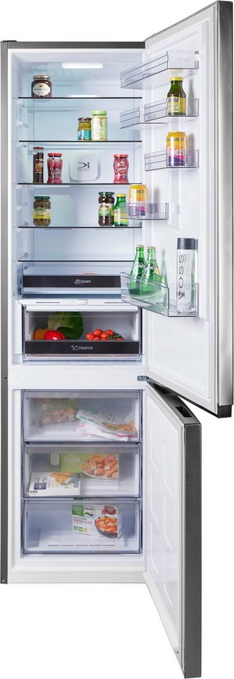 BAUKNECHT Kühl-/Gefrierkombination BKGN 203C IN, 203,5 cm hoch, 59,5 cm breit, Extra viel Stauraum - 415 L Fassungsvermögen Bild 3
