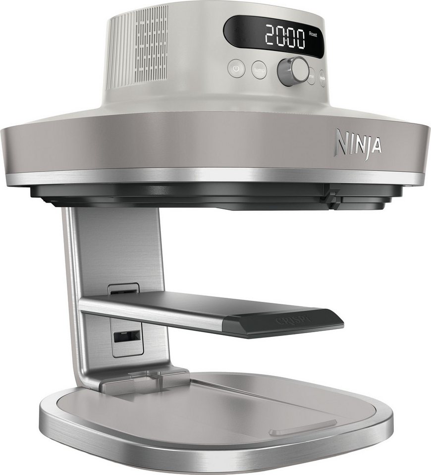NINJA Heißluftfritteuse CRISPi PRO 7-in-1 Glas-Air-Fryer - Beige AS101EULG, 2050 W, 7 Kochfunktionen, Vorbereitung, Zubereitung + Aufbewahrung von Speisen