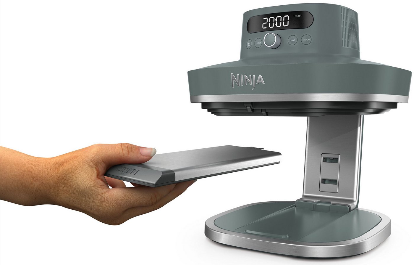 NINJA Heißluftfritteuse AS101EUGY, Extragroßes 5,7 L Fassungsvermögen, PFAS-frei, 2050 W, 7 Kochfunktionen, Vorbereitung, Zubereitung + Aufbewahrung von Speisen Bild 2