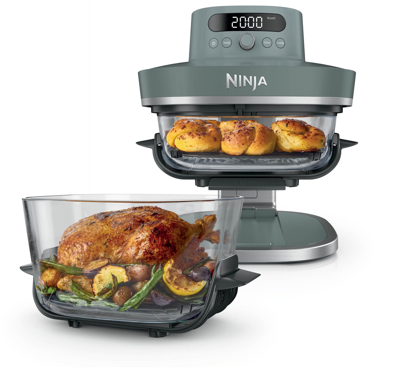 NINJA Heißluftfritteuse AS101EUGY, Extragroßes 5,7 L Fassungsvermögen, PFAS-frei, 2050 W, 7 Kochfunktionen, Vorbereitung, Zubereitung + Aufbewahrung von Speisen Bild 4