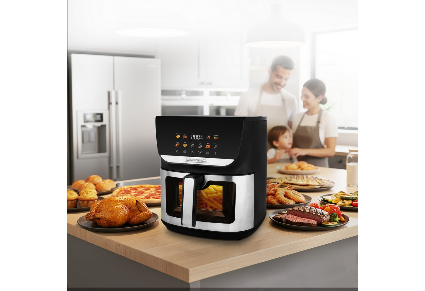 Gastroback Heißluftfritteuse 42585 HEAT & CRISP FAMILY 8 L, 2000 W
