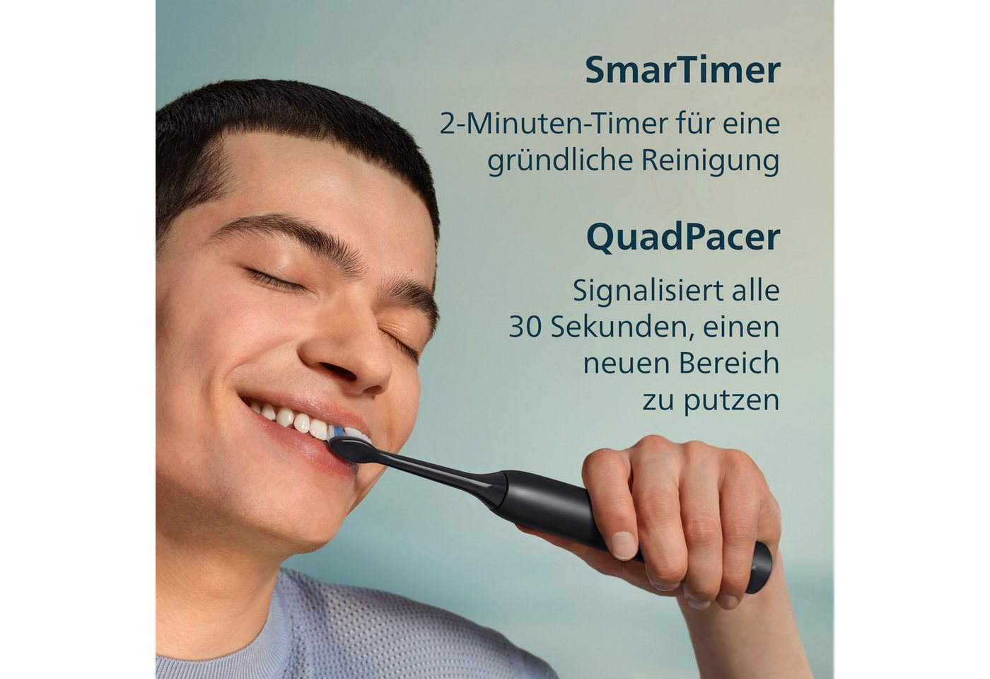 Philips Sonicare Elektrische Zahnbürste Series 3100, Aufsteckbürsten: 2 St., mit Drucksensor, 3 Intensitätsstufen, inkl. Reiseetui und Ladegerät Bild 4