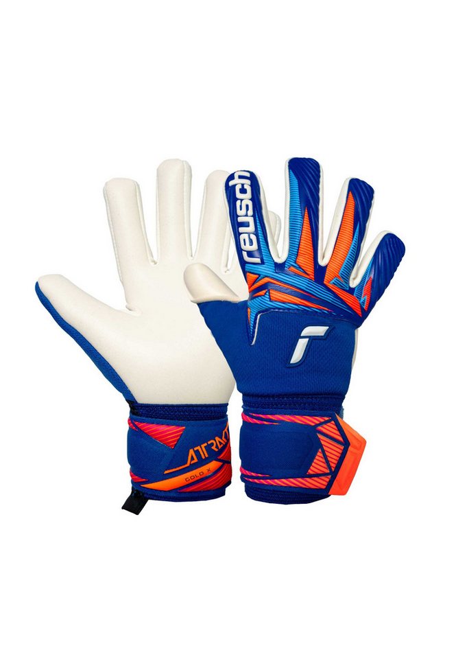 Reusch Torwarthandschuhe Attrakt Gold X NC Junior Profi mit atmungsaktiven Mesh-Einsätzen Bild 2