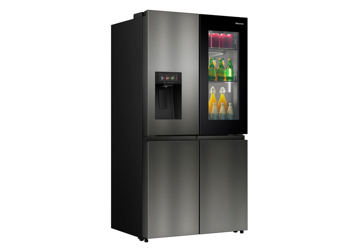 Hisense Multi Door RQ600P7SKE, 179 cm hoch, 91,4 cm breit, PureViewDoor - immer sehen was im Kühlschrank ist Bild 2