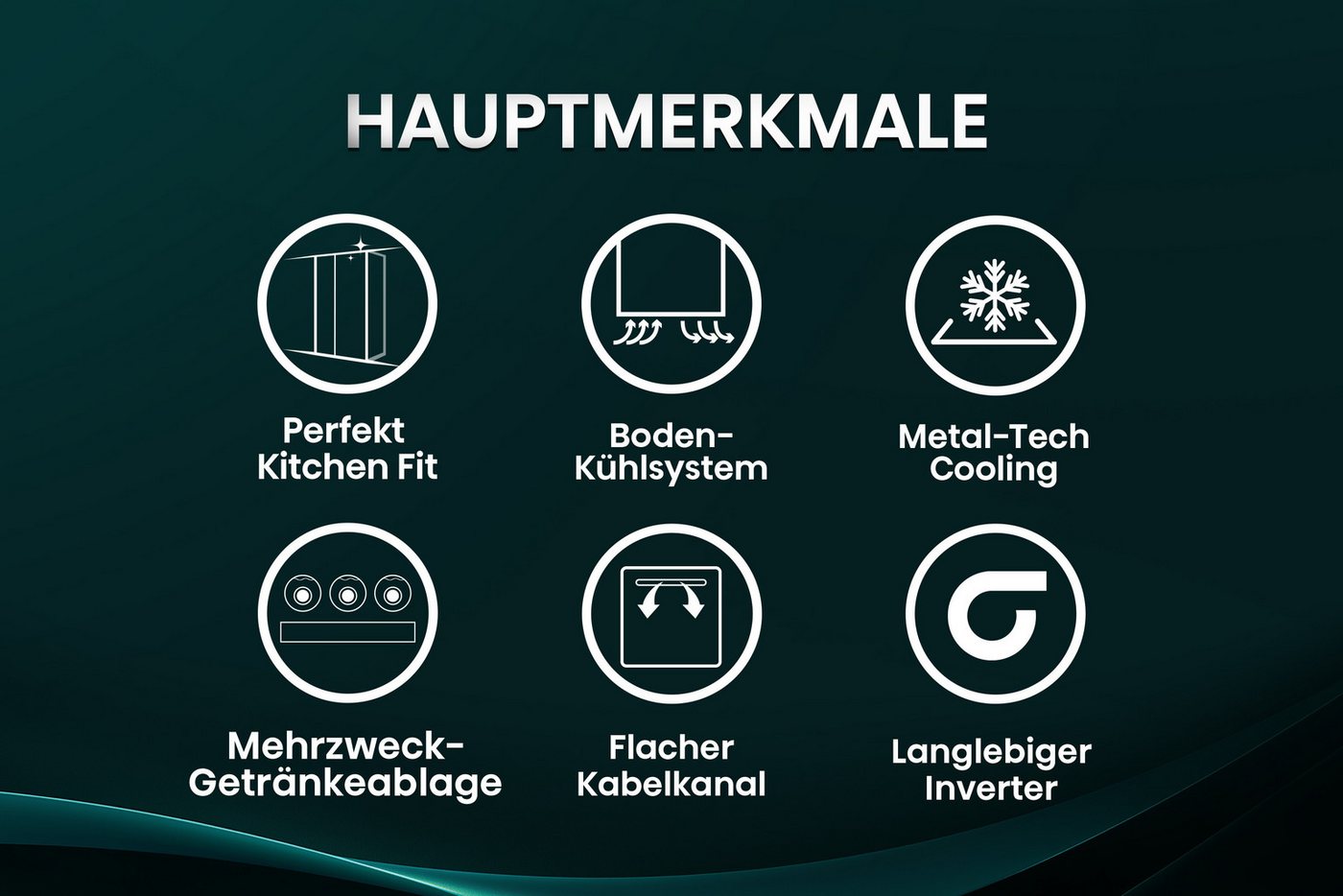 Hisense Side-by-Side RS3P538NAFE, 178,6 cm hoch, 91,1 cm breit, einfacher Side by Side mit Premium-Ausstattung Bild 2