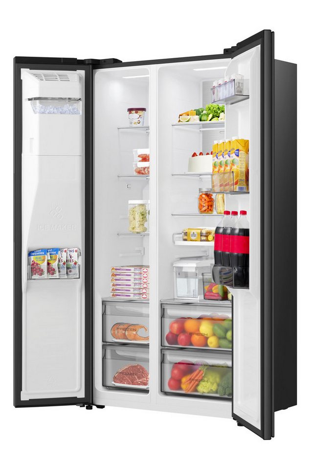 Hisense Side-by-Side MS91528FC, 178,6 cm hoch, 91,1 cm breit, mit Wasser-/Eisspender, kein Festwasseranschluss dank Tank Bild 5