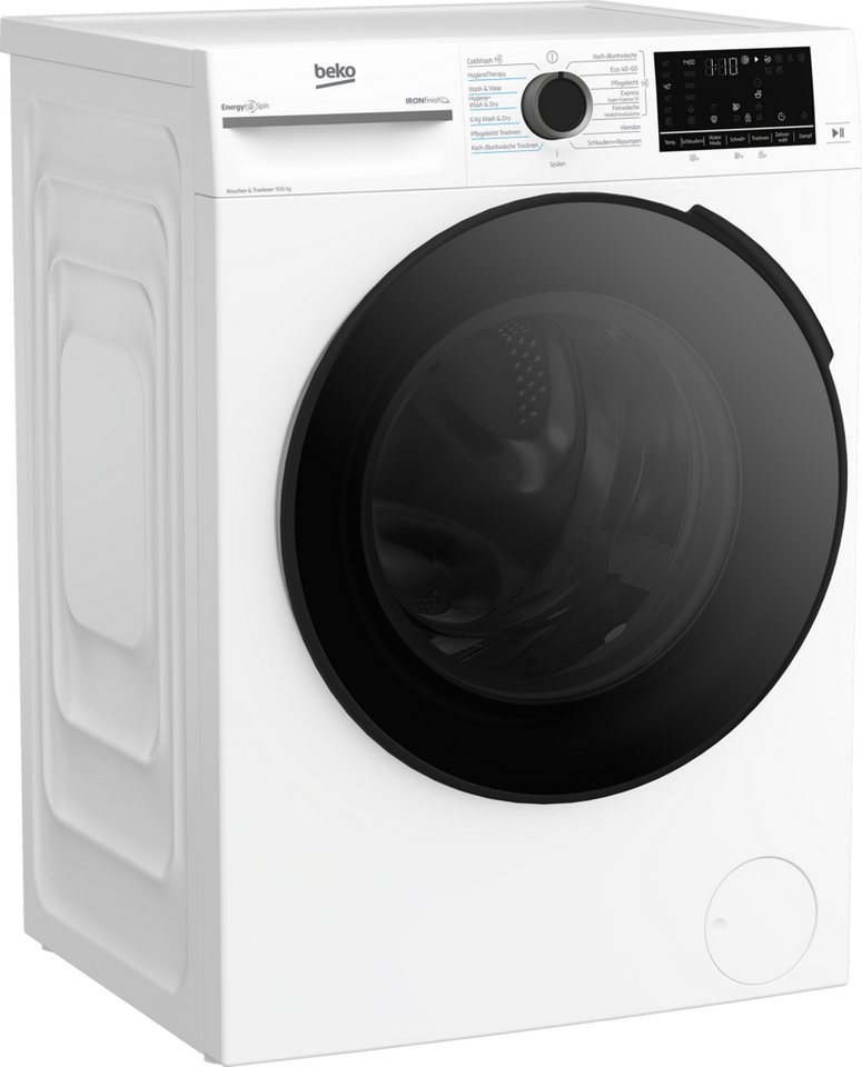 BEKO Waschtrockner BDFT4104A20C, 10 kg, 6 kg, 1400 U/min, SteamCure, Hygiene Therapy, ProSmart Inverter Motor Bild 5