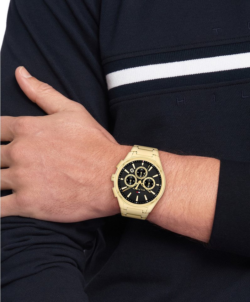 Tommy Hilfiger Multifunktionsuhr Sam 1792254, Quarzuhr, Armbanduhr, Herrenuhr, Edelstahlarmband, analog, Tag Bild 3