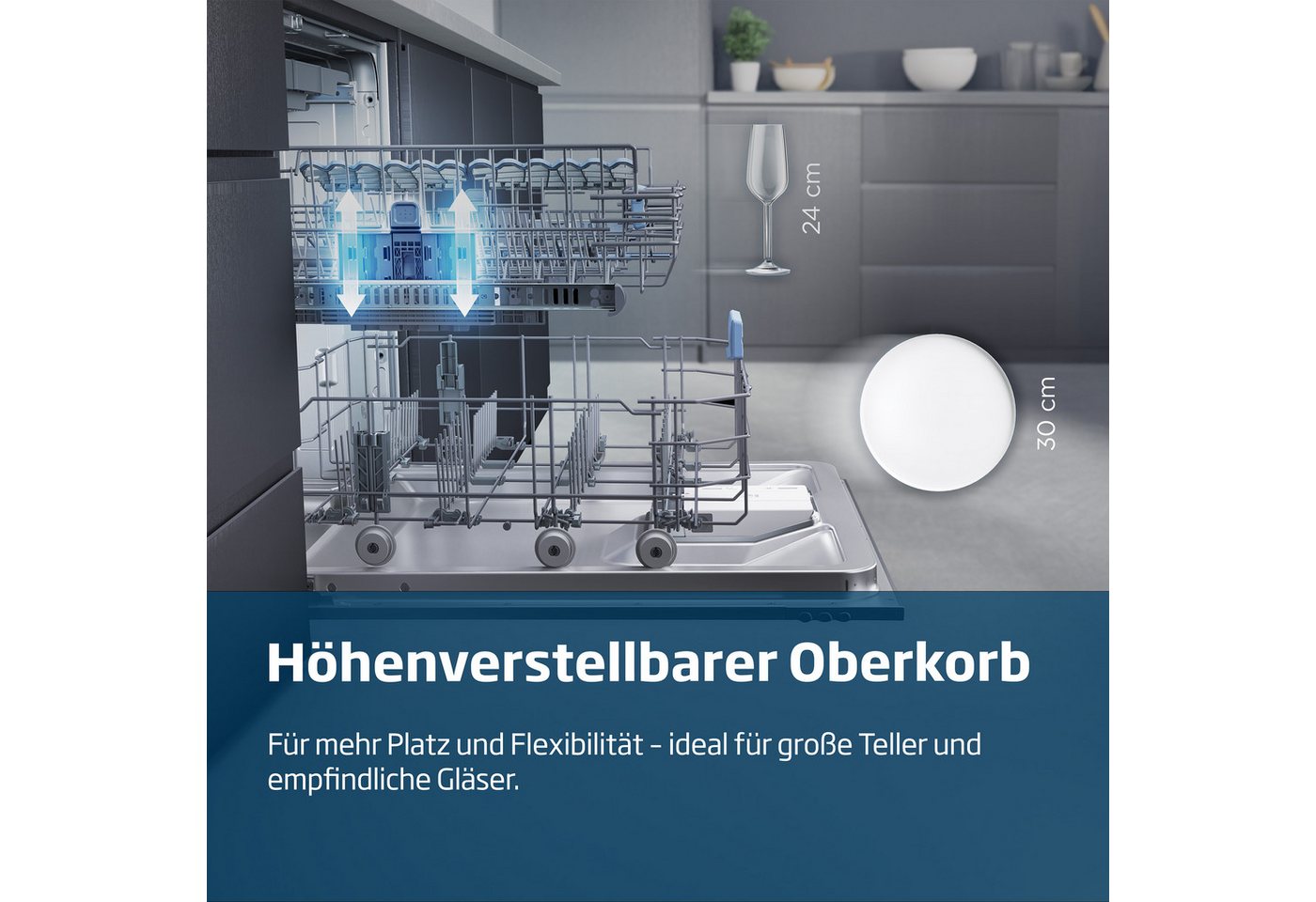 BEKO vollintegrierbarer Geschirrspüler BDIN16R46W, 9,5 l, 15 Maßgedecke, Quick&Shine – schnelle Reinigung mit optimaler Trocknung Bild 5
