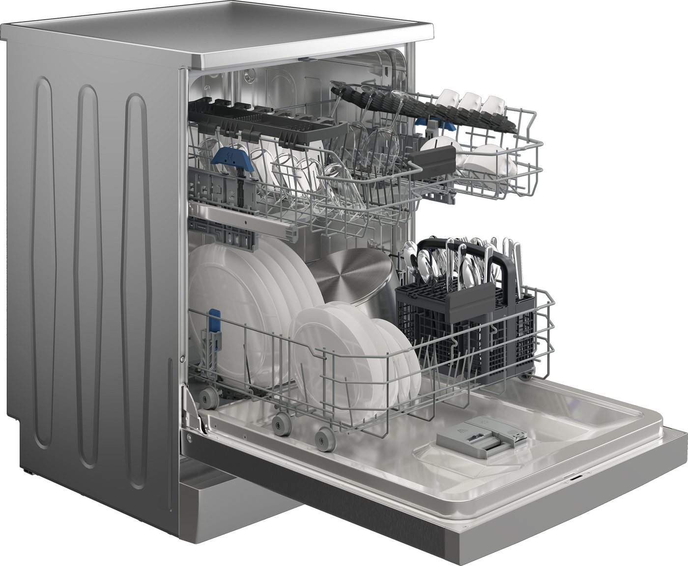 BEKO Standgeschirrspüler BDFN36451X, 9,5 l, 14 Maßgedecke, Quick&Shine – schnelle Reinigung mit optimaler Trocknung Bild 2