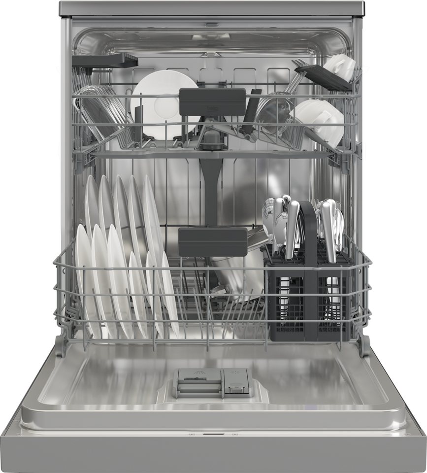 BEKO Standgeschirrspüler BDFN36451X, 9,5 l, 14 Maßgedecke, Quick&Shine – schnelle Reinigung mit optimaler Trocknung Bild 5