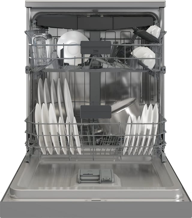 BEKO Standgeschirrspüler BDFN16R46XW, 9,5 l, 15 Maßgedecke, Quick&Shine – schnelle Reinigung mit optimaler Trocknung
