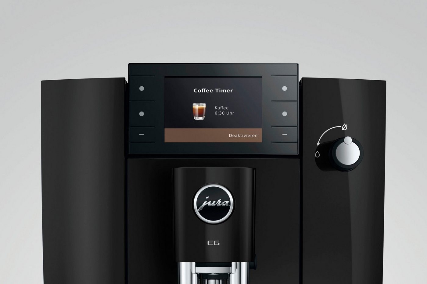 JURA Kaffeevollautomat 15642 E6 (ED), Piano Black, 17 Spezialitäten, Hot&Light Brew, Energiesparmodus Bild 2