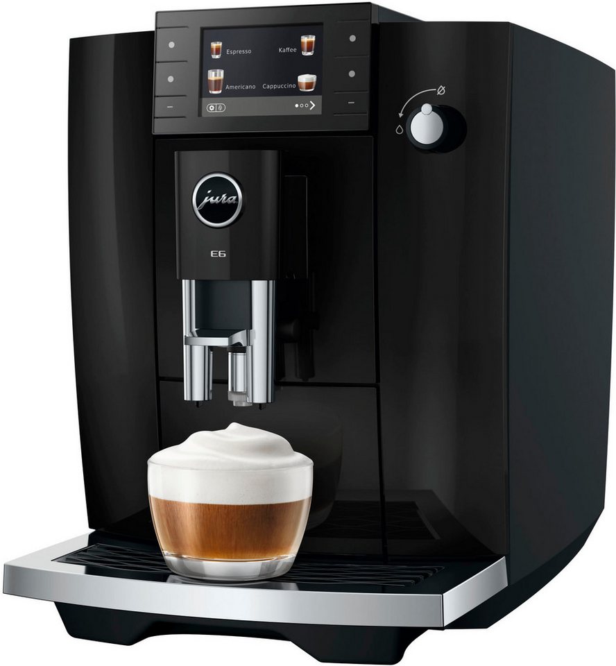 JURA Kaffeevollautomat 15642 E6 (ED), Piano Black, 17 Spezialitäten, Hot&Light Brew, Energiesparmodus Bild 3