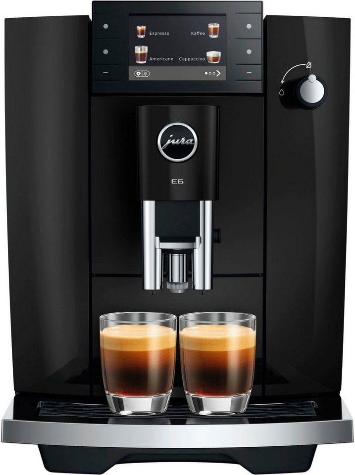 JURA Kaffeevollautomat 15642 E6 (ED), Piano Black, 17 Spezialitäten, Hot&Light Brew, Energiesparmodus Bild 4