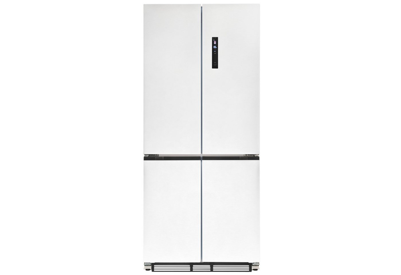 exquisit Multi Door EMD470-170-200E inoxlook-weiss, 193 cm hoch, 84 cm breit, Nie mehr abtauen – No-Frost & Umluft für perfekte Kühlung