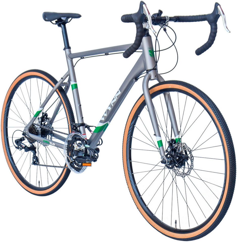 WYNN Gravelbike GRL5.0, 14 Gang Shimano Tourney Schaltwerk, Kettenschaltung Bild 2