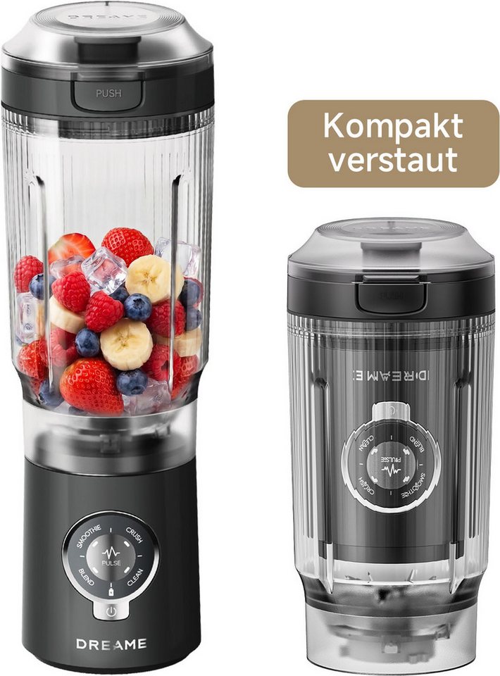 Dreame Akku-Smoothie-Maker PortFresh Portable Blender, 120 W, USB-C, Akku, kompakt, mobil Bild 4