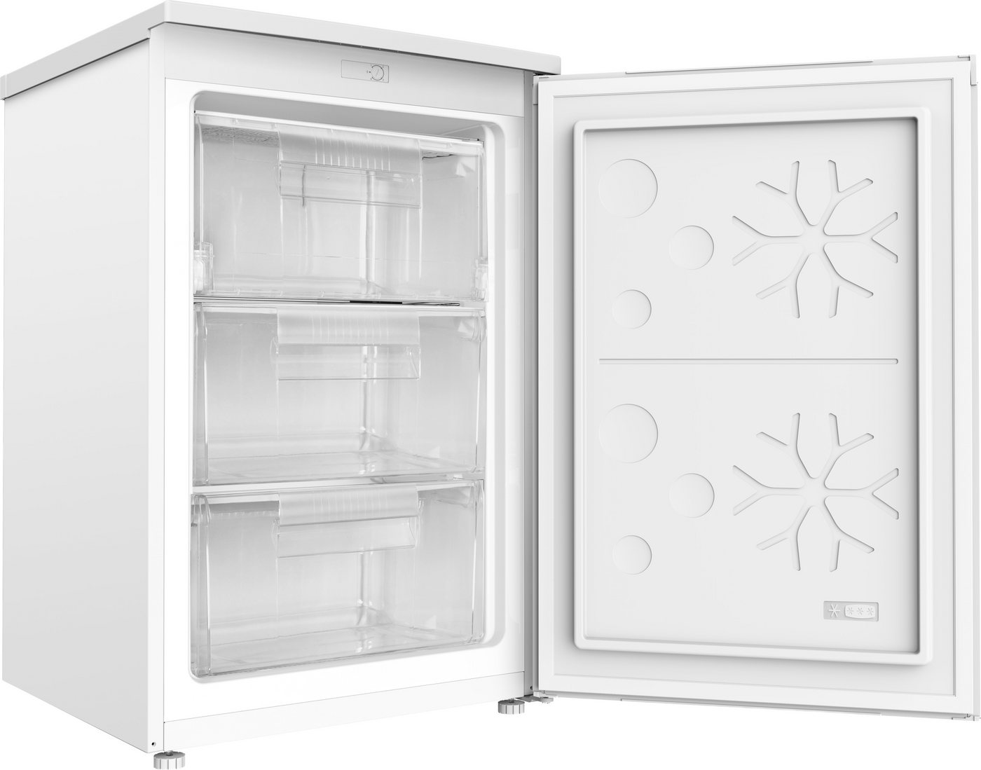 Amica Gefrierschrank GS 321 101 W, 85 cm hoch, 55 cm breit, Leise Power für Tiefkühlvorräte – passt in jede Ecke