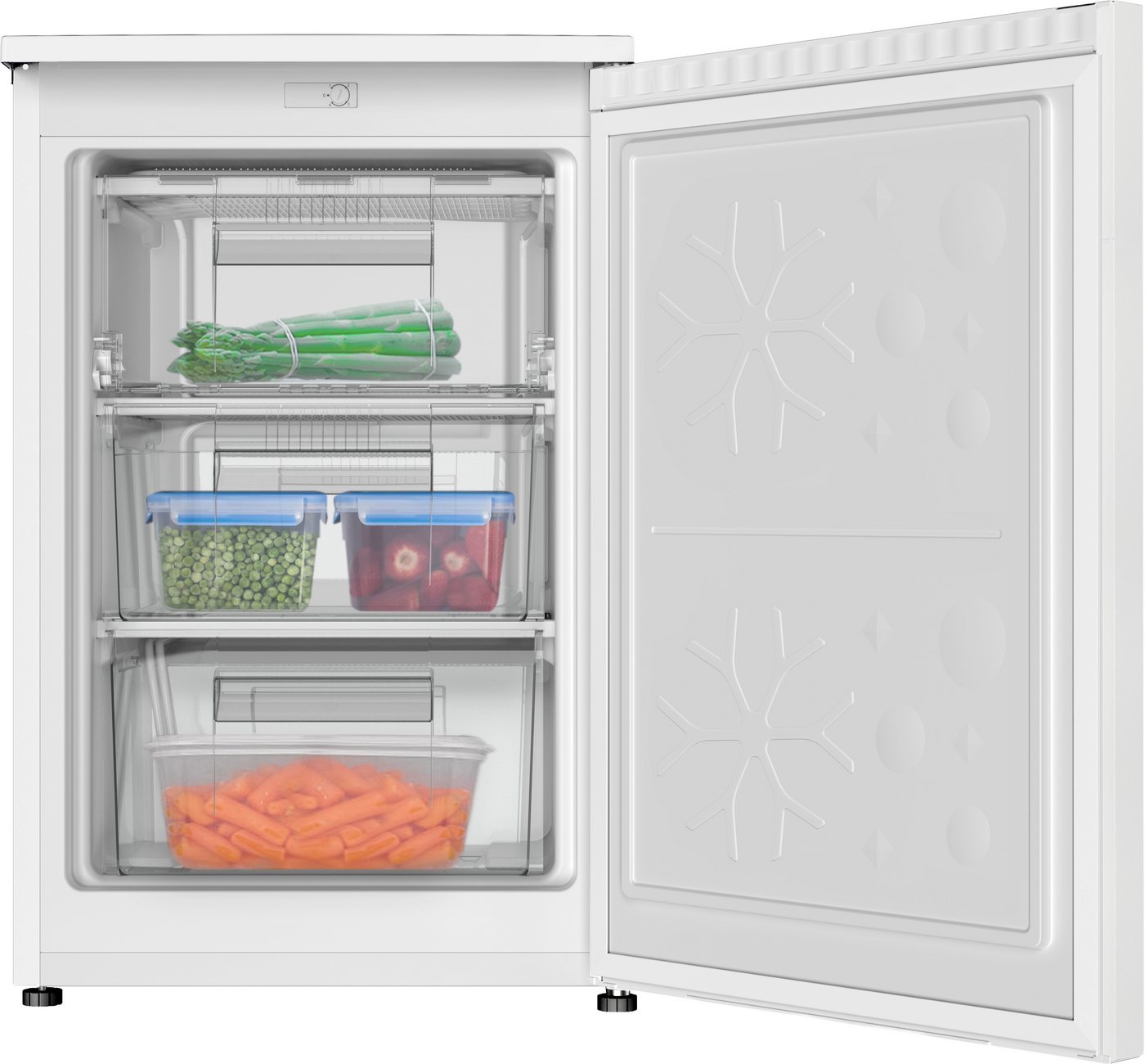 Amica Gefrierschrank GS 321 101 W, 85 cm hoch, 55 cm breit, Leise Power für Tiefkühlvorräte – passt in jede Ecke Bild 3