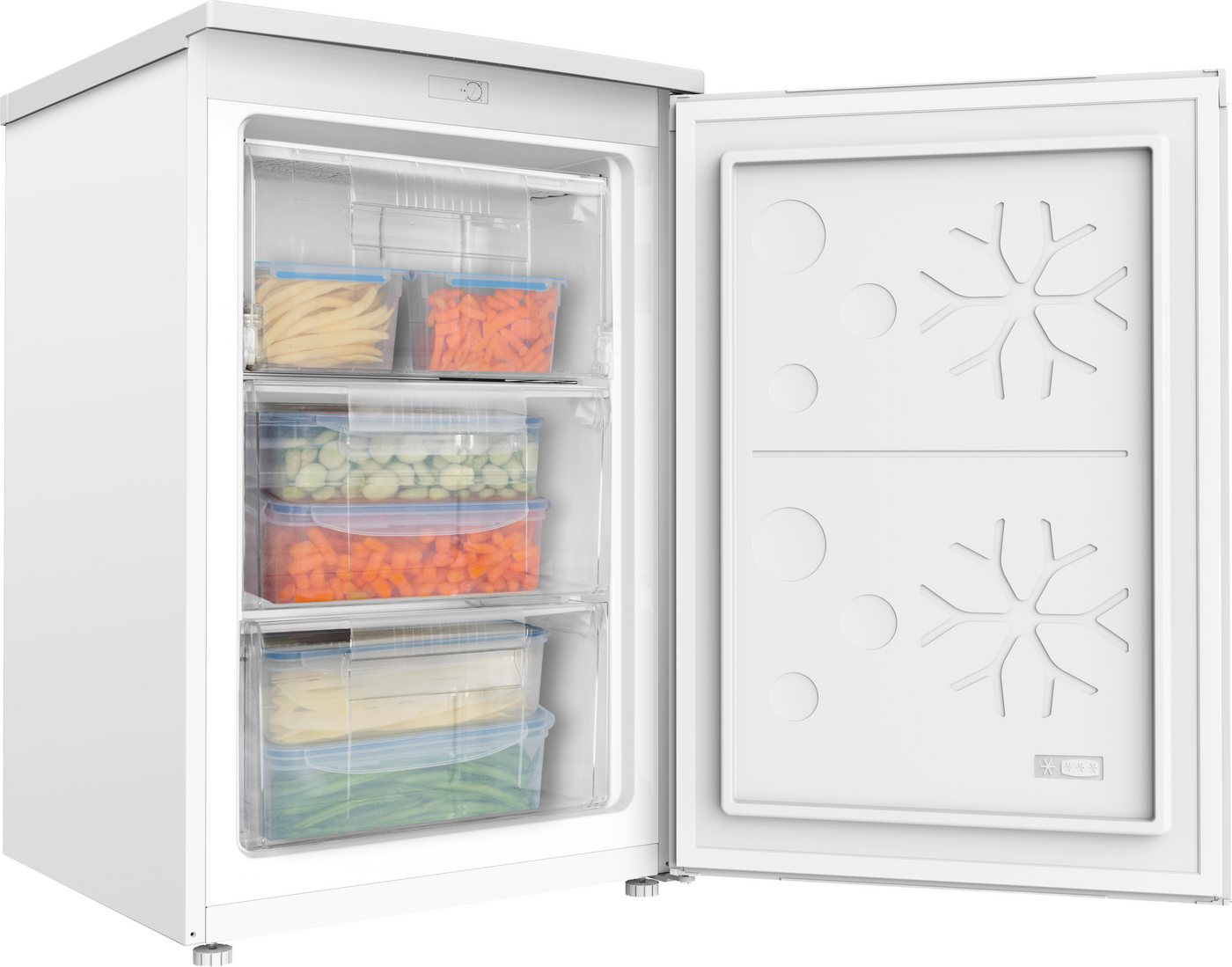 Amica Gefrierschrank GS 321 101 W, 85 cm hoch, 55 cm breit, Leise Power für Tiefkühlvorräte – passt in jede Ecke Bild 5