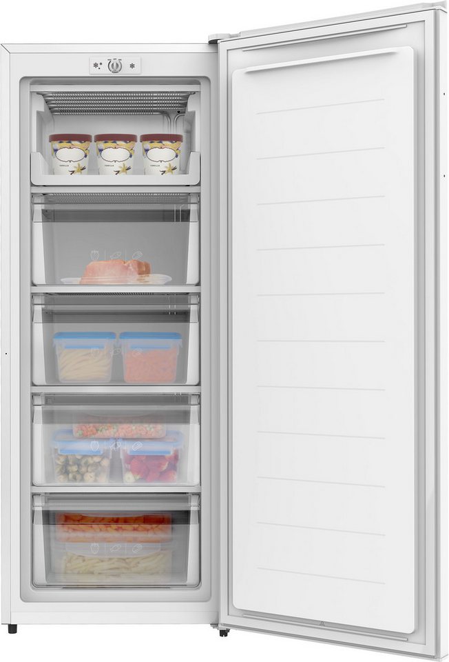 Amica Gefrierschrank GS 324 200 W, 143 cm hoch, 56 cm breit, Großer Vorrat, schneller Zugriff – dank Pizzaschublade Bild 2