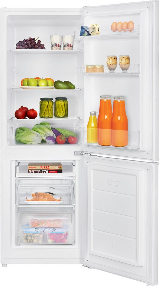 Amica Kühl-/Gefrierkombination KGC 384 115 W, 143 cm hoch, 50 cm breit, Kompakt gebaut, groß im Nutzen – perfekt für Apartments