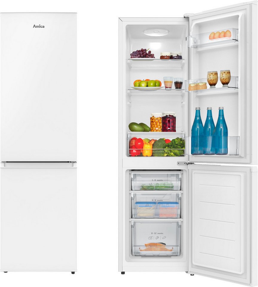 Amica Kühl-/Gefrierkombination KGC 385 105 W, 152 cm hoch, 45 cm breit, Kompakt außen, großzügig innen – perfekt für kleine Küchen Bild 3