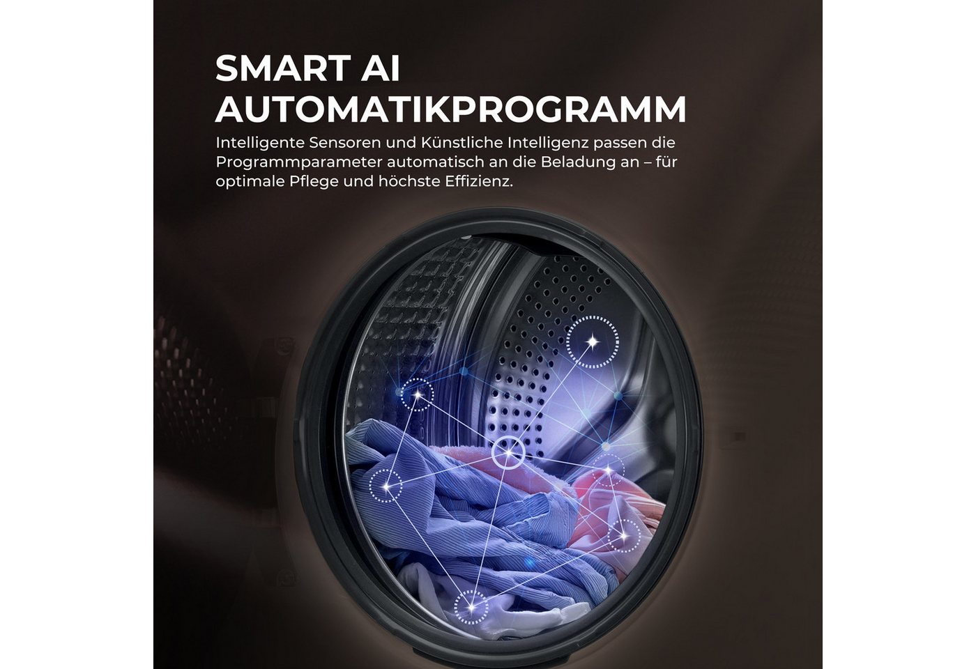 Haier Waschtrockner G3 Serie HWD80-BP14637T, 8 kg, 5 kg, 1400 U/min, Smart AI Automatikprogramm Bild 4