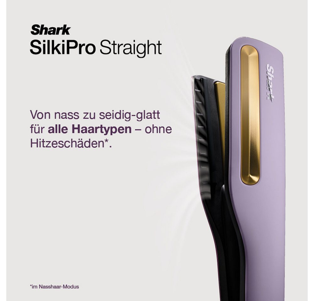 Shark Glätteisen Shark Silki 3-in-1 HT401EUPU Keramikplatten, VIELSEITIGES STYLING: Stretchen, Formen, Locken oder Glätten Bild 4