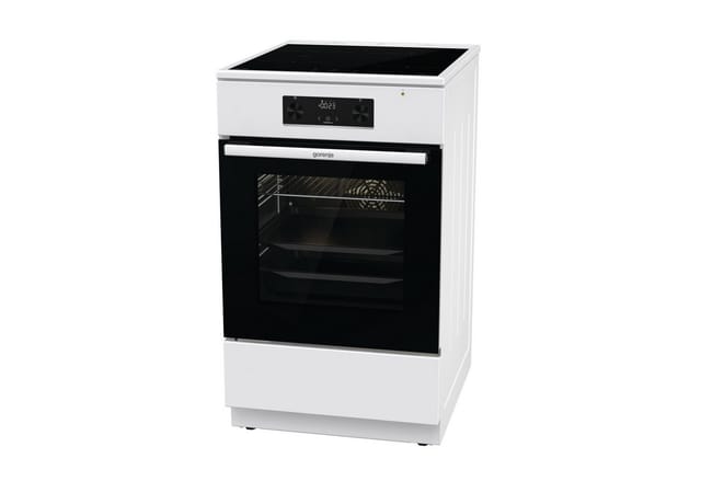 GORENJE Induktions-Standherd, mit 1-fach-Teleskopauszug, Aqua Clean, Standherd mit Induktionskochfeld und Teleskopauzug