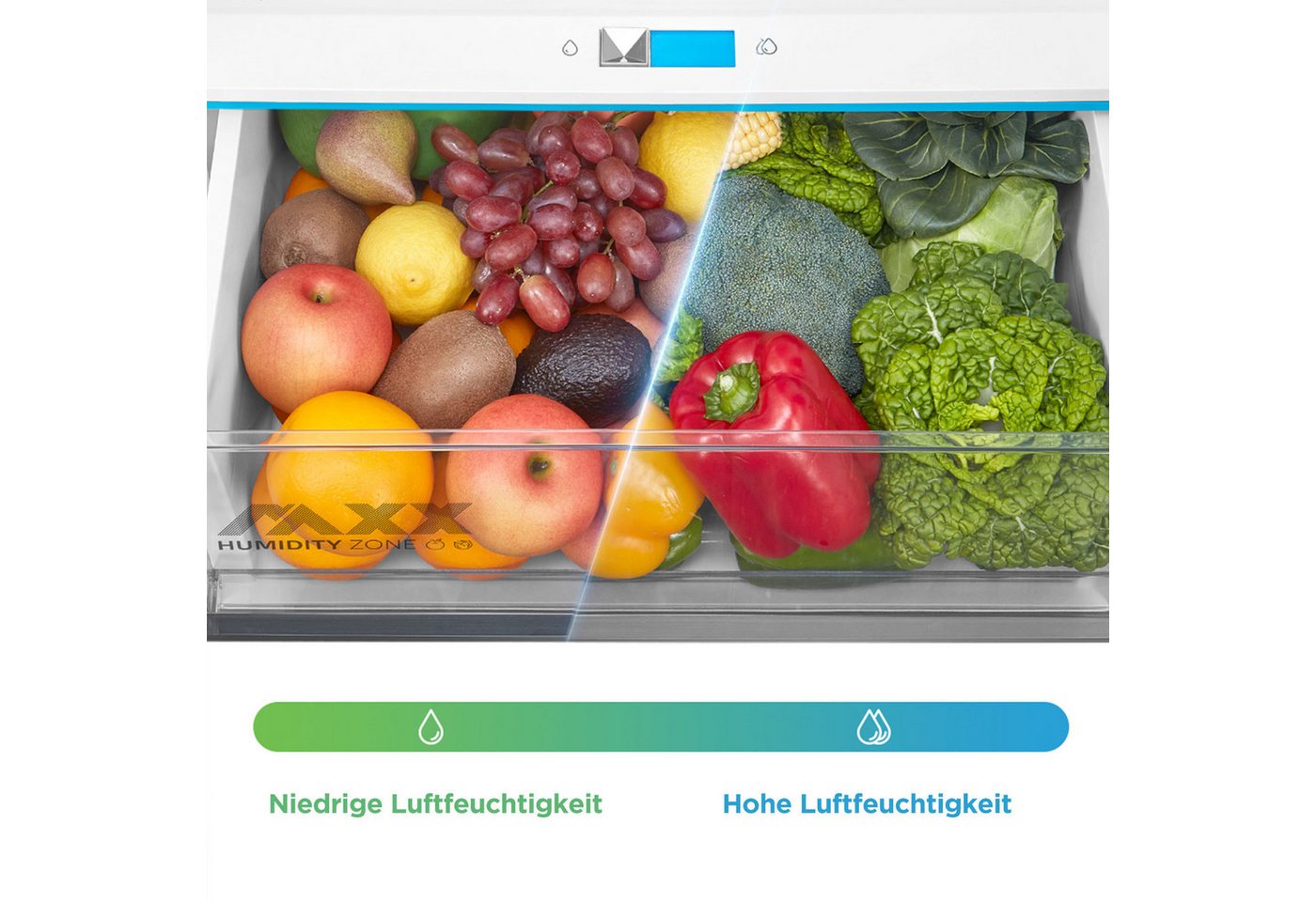 Midea Kühl-/Gefrierkombination SPACE MASTER MDRB548MIC46P, 186 cm hoch, 59,5 cm breit Bild 2